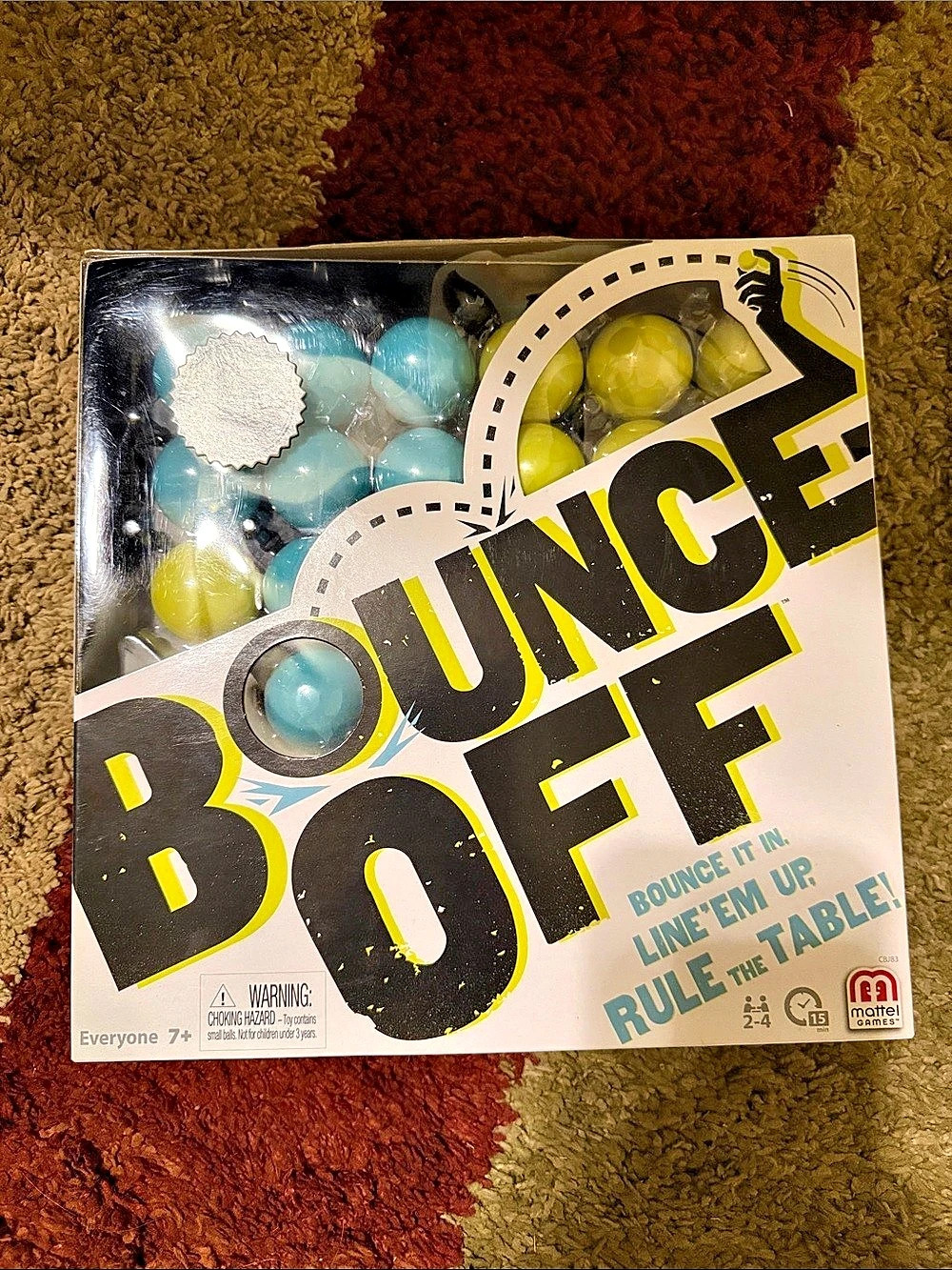 New never opened Bounce-Off Board Game Black & Yellow